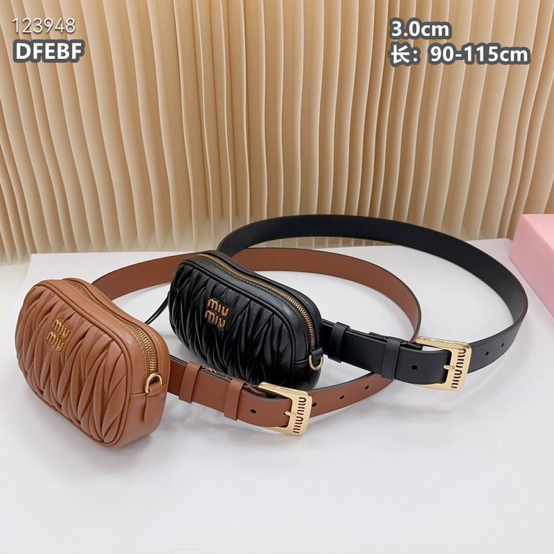 Miumiu belt 30mmX90-115cm 8L01